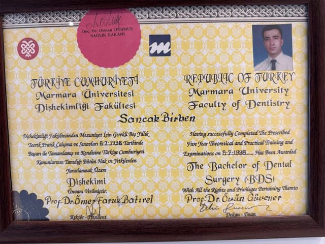 Certificat de qualité du cabinet